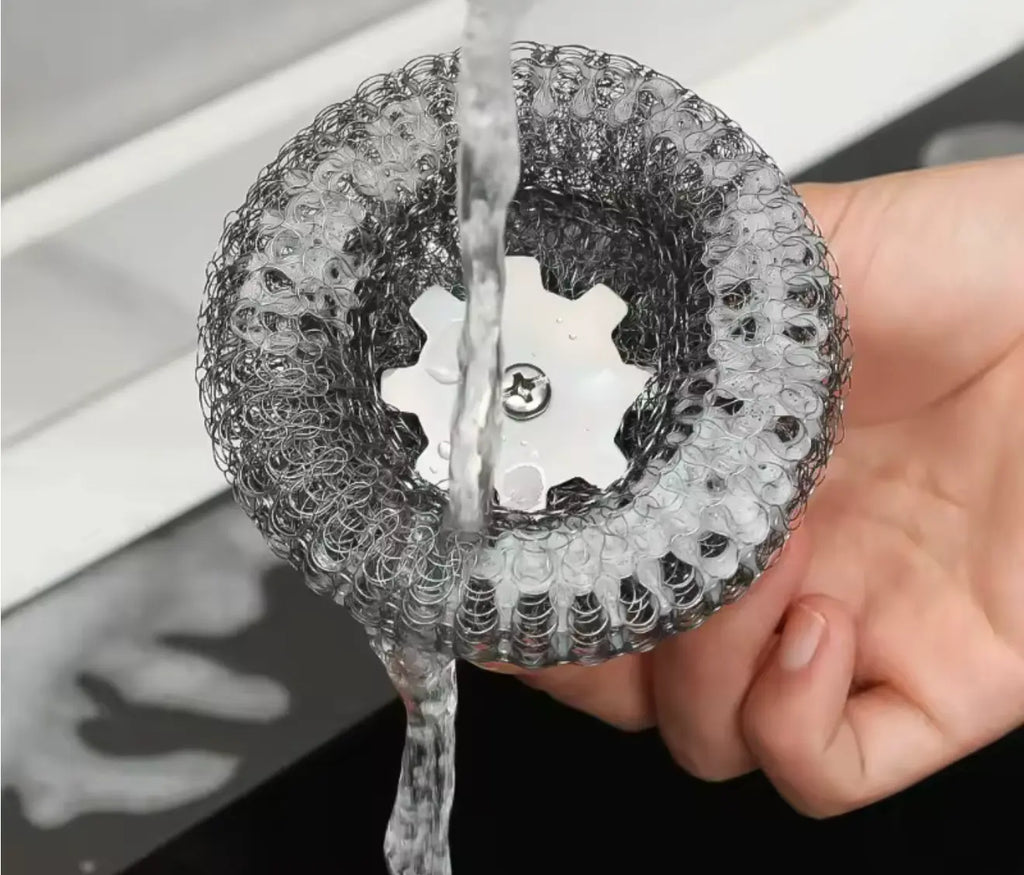 Brosse à récurer | poignée en acier inoxydable